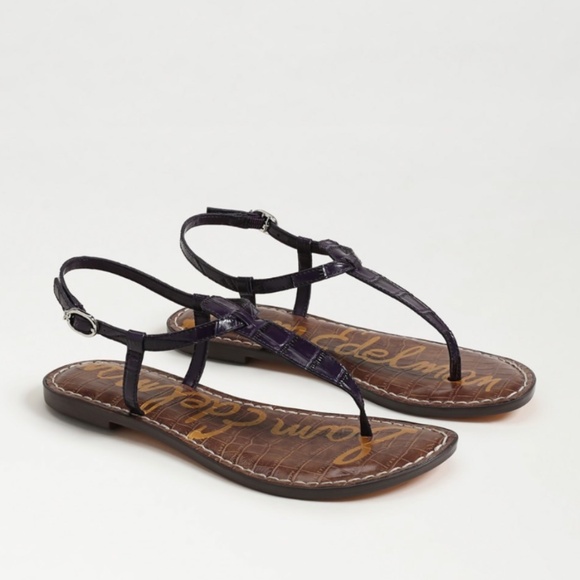 Sam Edelman Gigi Black Flat Thong Sandal Size 8 - Picture 1 of 4